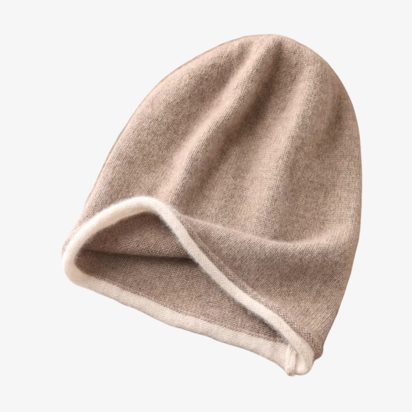 BEIGE BEANIE MERINOULL